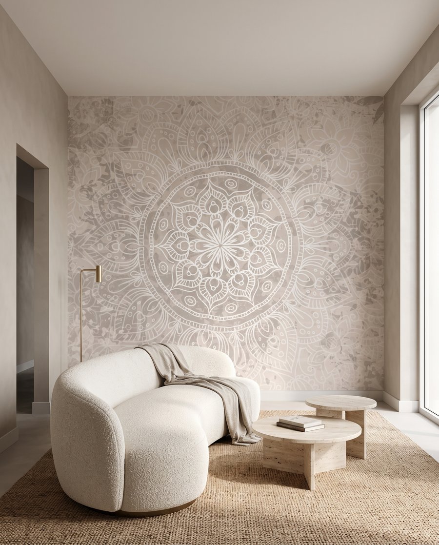 Mandala z kwiatowym środkiem — wnętrze 3