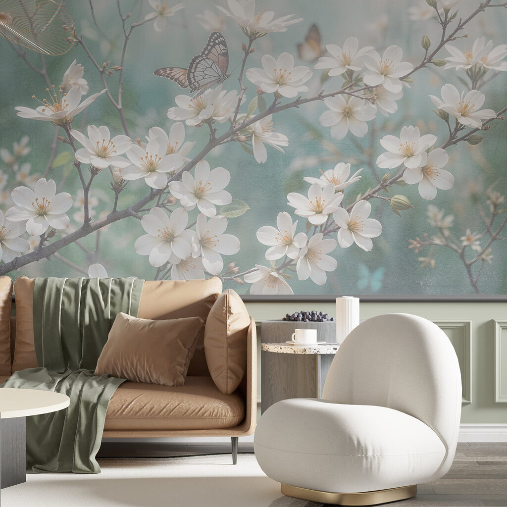 Motyle na białym kwieciu — wnętrze 6