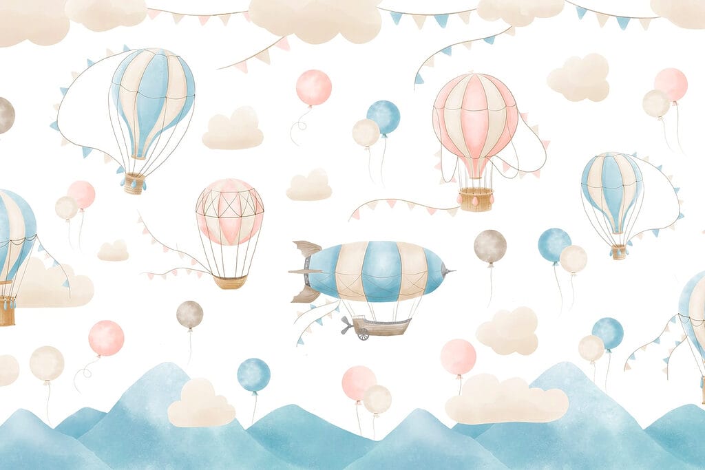 Balony nad szczytami — cały wzór