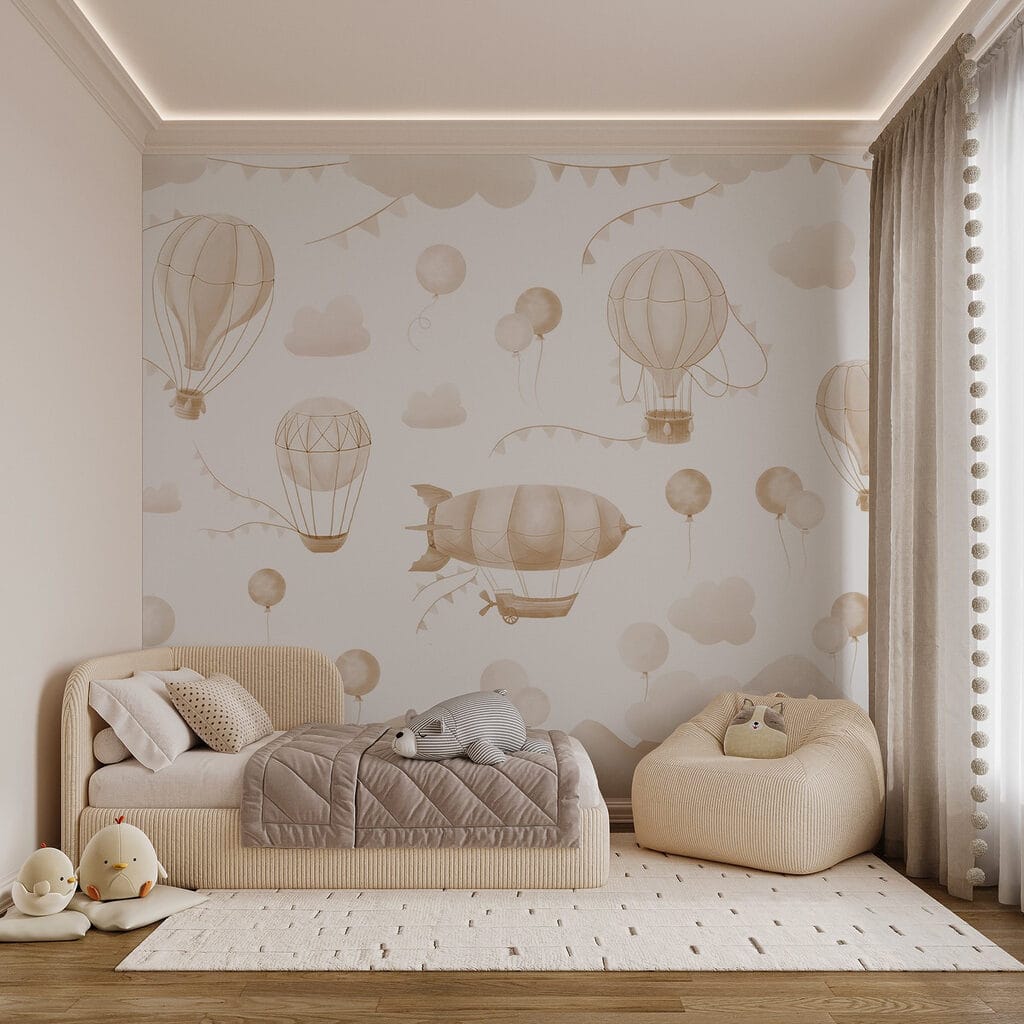 Balony nad szczytami we wnętrzu