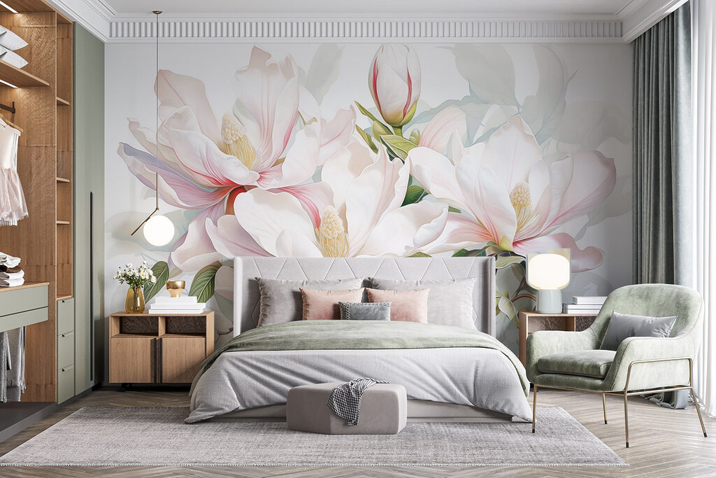 Magnolia w świeżej akwareli — wnętrze 1